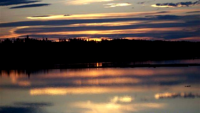 Alexander Mackenzie's Landing at sunset Alexander Mackenzie's Landing at sunset